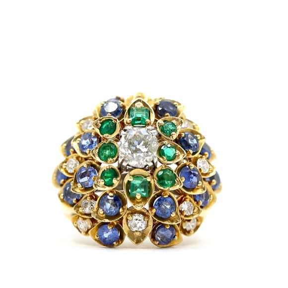 David Webb Antique Tri Colored Ring - Picture 10 of 17